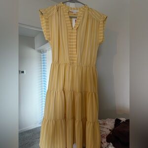 Yellow work dress